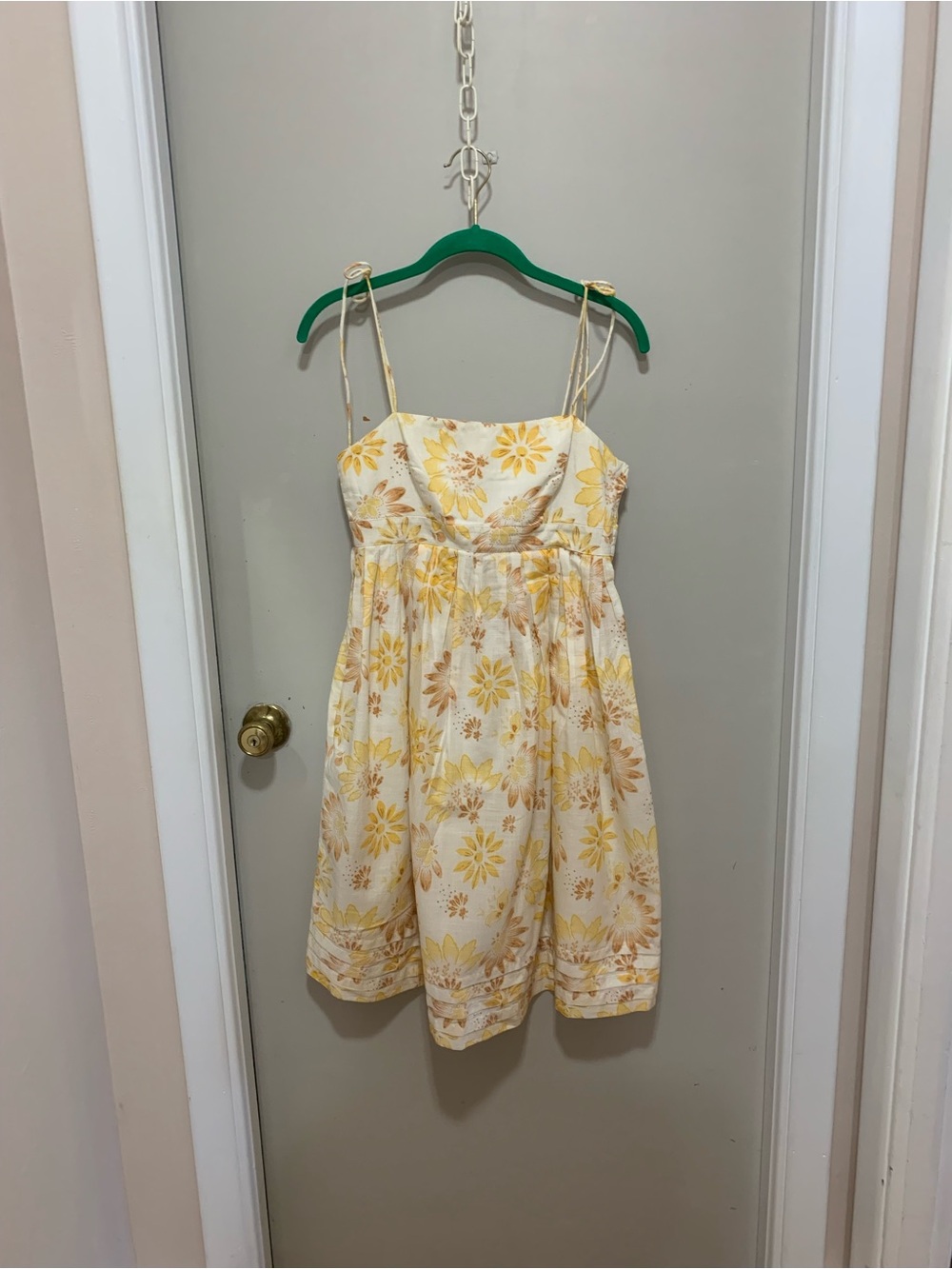 Vintage GAP Yellow Floral Spaghetti-strap Sundress